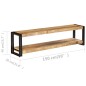 Mobile Porta TV 150x30x40 cm Legno Massello di Mango Mobile Porta TV 150x30x40 cm Legno Massello di Mango