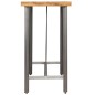 vidaXL Tavolo da Bar in Teak Massello di Recupero 120x58x106 cm vidaXL Tavolo da Bar in Teak Massello di Recupero 120x58x106 cm