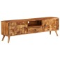 Mobile TV in Sheesham Massello con Finitura Miele 140x30x40cm Mobile TV in Sheesham Massello con Finitura Miele 140x30x40cm