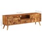 Mobile TV in Sheesham Massello con Finitura Miele 140x30x40cm Mobile TV in Sheesham Massello con Finitura Miele 140x30x40cm