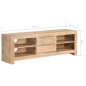 Mobile Porta TV in Legno di Acacia 120x30x40cm Marrone Chiaro Mobile Porta TV in Legno di Acacia 120x30x40cm Marrone Chiaro