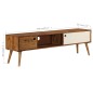 Mobile Porta TV 140x30x40 cm in Legno Massello di Sheesham Mobile Porta TV 140x30x40 cm in Legno Massello di Sheesham