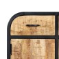 Credenza 60x30x75 cm Legno Massello di Mango e Ferro Credenza 60x30x75 cm Legno Massello di Mango e Ferro