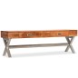 Mobile TV con Cassetti Massello Acacia Finitura Sheesham 140cm Mobile TV con Cassetti Massello Acacia Finitura Sheesham 140cm