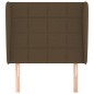 vidaXL Testiera ad Orecchio Marrone Scuro 93x23x118/128 cm in Tessuto vidaXL Testiera ad Orecchio Marrone Scuro 93x23x118/128 cm in Tessuto