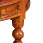 Tavolino Semicircolare in Legno Massello di Sheesham 90x40x76cm