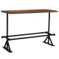 Tavolino da Bar Massello di Recupero Marrone Scuro 150x70x107cm Tavolino da Bar Massello di Recupero Marrone Scuro 150x70x107cm