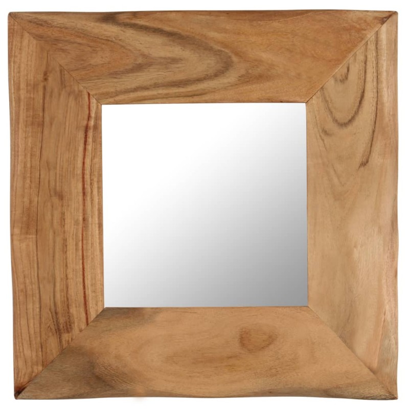 Specchio Cosmetico in Legno Massello di Acacia 50x50 cm Specchio Cosmetico in Legno Massello di Acacia 50x50 cm