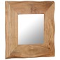 Specchio Cosmetico in Legno Massello di Acacia 50x50 cm Specchio Cosmetico in Legno Massello di Acacia 50x50 cm