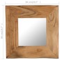 Specchio Cosmetico in Legno Massello di Acacia 50x50 cm Specchio Cosmetico in Legno Massello di Acacia 50x50 cm