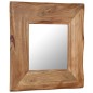 Specchio Cosmetico in Legno Massello di Acacia 50x50 cm Specchio Cosmetico in Legno Massello di Acacia 50x50 cm