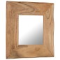Specchio Cosmetico in Legno Massello di Acacia 50x50 cm Specchio Cosmetico in Legno Massello di Acacia 50x50 cm