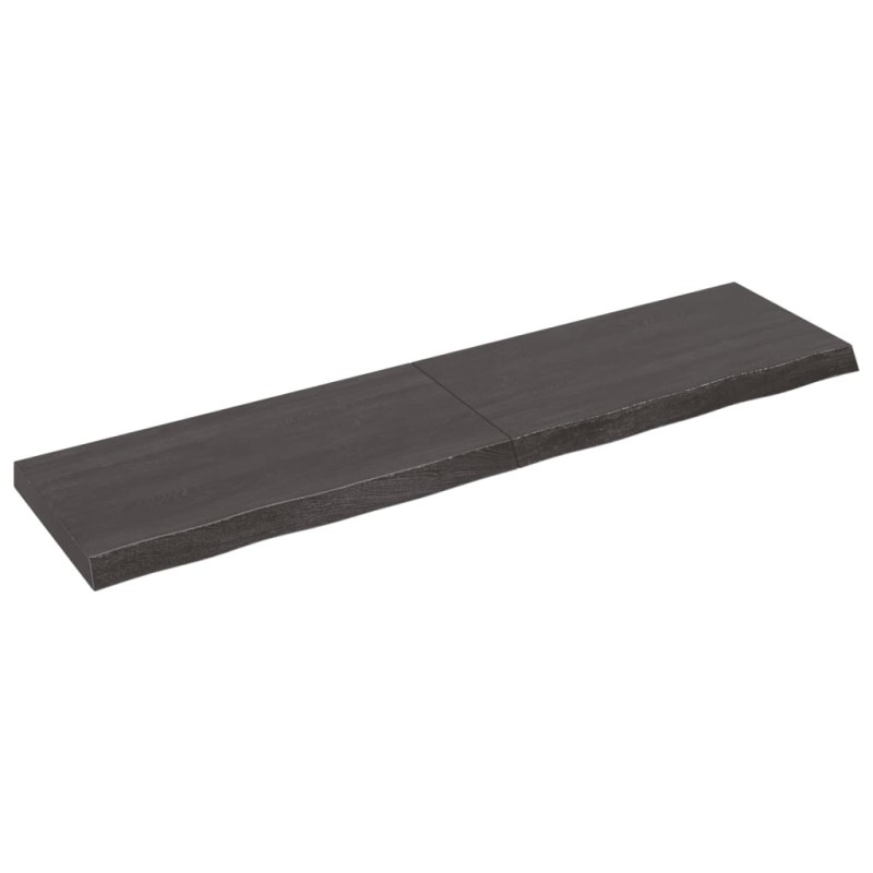 Ripiano Muro Grigio Scuro 160x40x6 cm Massello Rovere Trattato Ripiano Muro Grigio Scuro 160x40x6 cm Massello Rovere Trattato
