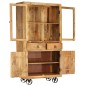 Credenza in Legno Massello di Mango 95x45x185 cm Credenza in Legno Massello di Mango 95x45x185 cm