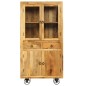 Credenza in Legno Massello di Mango 95x45x185 cm Credenza in Legno Massello di Mango 95x45x185 cm