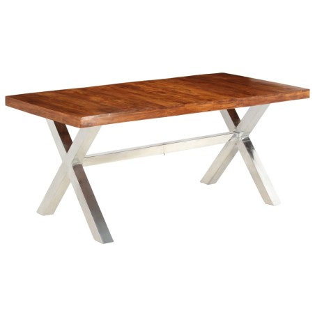 Tavolo in Legno Massello con Finitura in Sheesham 180x90x76 cm