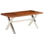 Tavolo in Legno Massello con Finitura in Sheesham 180x90x76 cm Tavolo in Legno Massello con Finitura in Sheesham 180x90x76 cm