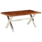 Tavolo in Legno Massello con Finitura in Sheesham 180x90x76 cm Tavolo in Legno Massello con Finitura in Sheesham 180x90x76 cm