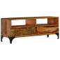 Mobile Porta TV 118x35x45 cm in Legno Massello di Recupero Mobile Porta TV 118x35x45 cm in Legno Massello di Recupero