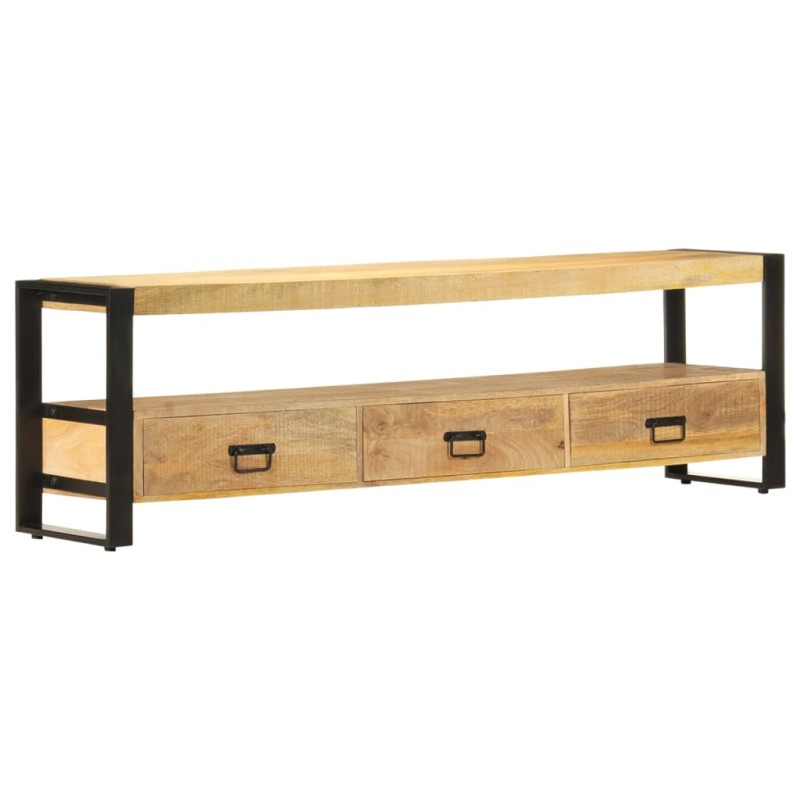 Mobile Porta TV 150x30x45 cm in Legno Massello di Mango Mobile Porta TV 150x30x45 cm in Legno Massello di Mango