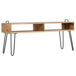 vidaXL Mobile Porta TV in Legno Massello di Mango 110x35x45 cm