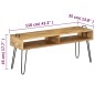 vidaXL Mobile Porta TV in Legno Massello di Mango 110x35x45 cm vidaXL Mobile Porta TV in Legno Massello di Mango 110x35x45 cm