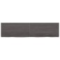 vidaXL Ripiano Marrone Scuro 160x40x(2-4) cm Massello Rovere Trattato vidaXL Ripiano Marrone Scuro 160x40x(2-4) cm Massello Rovere Trattato
