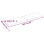 vidaXL Ripiano Marrone Scuro 160x40x(2-4) cm Massello Rovere Trattato vidaXL Ripiano Marrone Scuro 160x40x(2-4) cm Massello Rovere Trattato