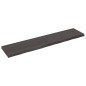 vidaXL Ripiano Marrone Scuro 180x40x(2-6) cm Massello Rovere Trattato