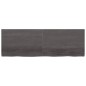Ripiano Muro Grigio Scuro 180x60x6 cm Massello Rovere Trattato