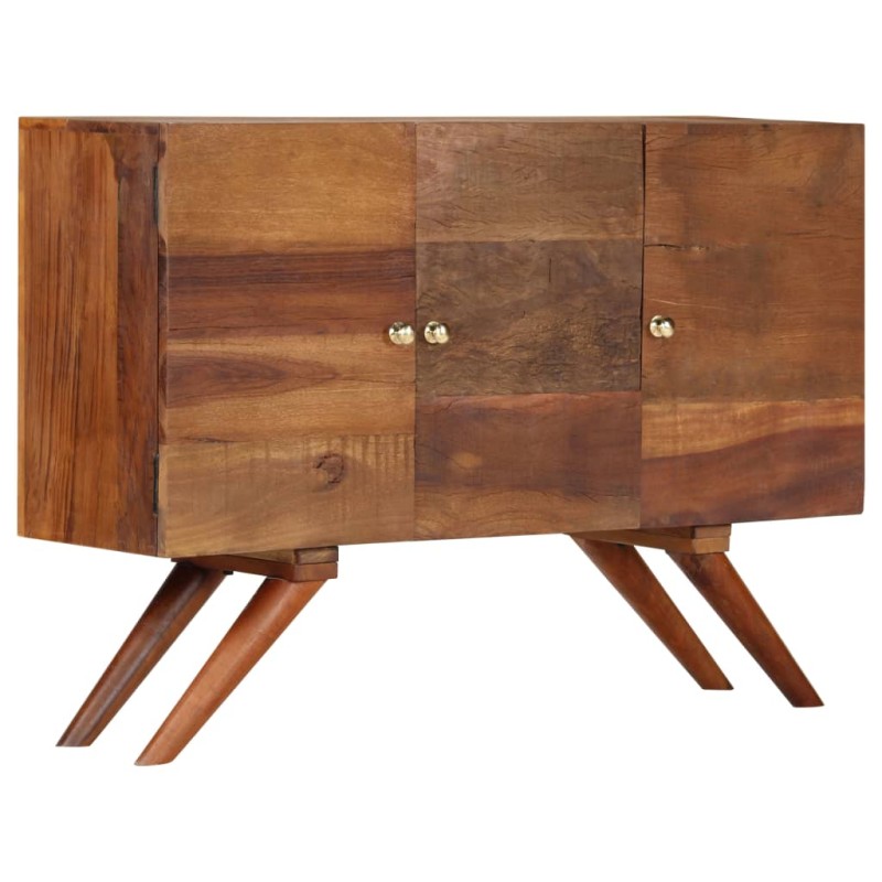 Credenza in Legno Massello di Recupero 110x30x75 cm Marrone Credenza in Legno Massello di Recupero 110x30x75 cm Marrone