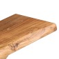 Mensole 2 pz 60x20x16 cm in Legno Massello di Acacia Mensole 2 pz 60x20x16 cm in Legno Massello di Acacia