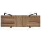 vidaXL Tavolo Consolle in Legno di Teak di Recupero 120x35x81 cm vidaXL Tavolo Consolle in Legno di Teak di Recupero 120x35x81 cm