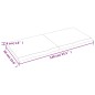 vidaXL Ripiano Marrone Scuro 140x60x(2-4) cm Massello Rovere Trattato vidaXL Ripiano Marrone Scuro 140x60x(2-4) cm Massello Rovere Trattato