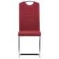 Set Sala da Pranzo 7 pz in Similpelle Rosso Set Sala da Pranzo 7 pz in Similpelle Rosso