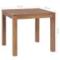 Tavolo in Legno Massello di Teak Finitura Naturale 82x80x76 cm Tavolo in Legno Massello di Teak Finitura Naturale 82x80x76 cm