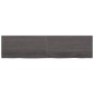 Ripiano Muro Grigio Scuro 200x50x4 cm Massello Rovere Trattato Ripiano Muro Grigio Scuro 200x50x4 cm Massello Rovere Trattato