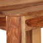 Set da Bar 3 pz in Legno Massello di Sheesham e Vera Pelle Set da Bar 3 pz in Legno Massello di Sheesham e Vera Pelle