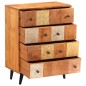 Cassettiera 60x30x75 cm in Legno Massello d'Acacia Cassettiera 60x30x75 cm in Legno Massello d'Acacia