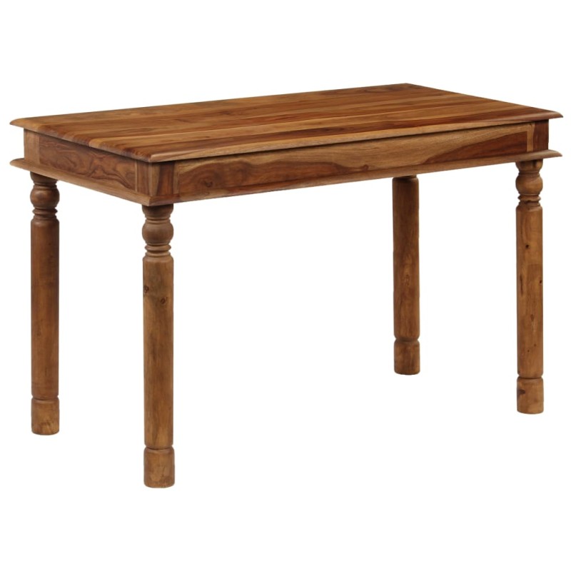 Tavolo da Pranzo in Legno Massello di Sheesham 120x60x77 cm