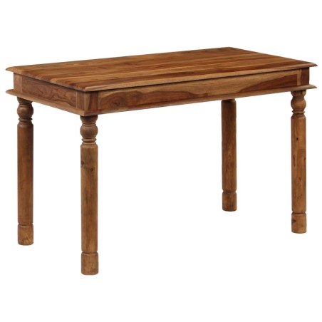 Tavolo da Pranzo in Legno Massello di Sheesham 120x60x77 cm