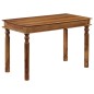 Tavolo da Pranzo in Legno Massello di Sheesham 120x60x77 cm