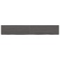 Ripiano Muro Grigio Scuro 180x30x6 cm Massello Rovere Trattato