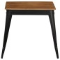 vidaXL Tavolo da Pranzo in Massello d'Acacia e Acciaio 75x75x76 cm vidaXL Tavolo da Pranzo in Massello d'Acacia e Acciaio 75x75x76 cm