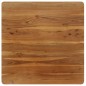 vidaXL Tavolo da Pranzo in Massello d'Acacia e Acciaio 75x75x76 cm vidaXL Tavolo da Pranzo in Massello d'Acacia e Acciaio 75x75x76 cm
