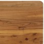 vidaXL Tavolo da Pranzo in Massello d'Acacia e Acciaio 75x75x76 cm vidaXL Tavolo da Pranzo in Massello d'Acacia e Acciaio 75x75x76 cm