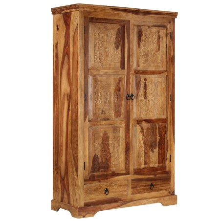 Credenza in Legno Massello di Sheesham 110x45x180 cm