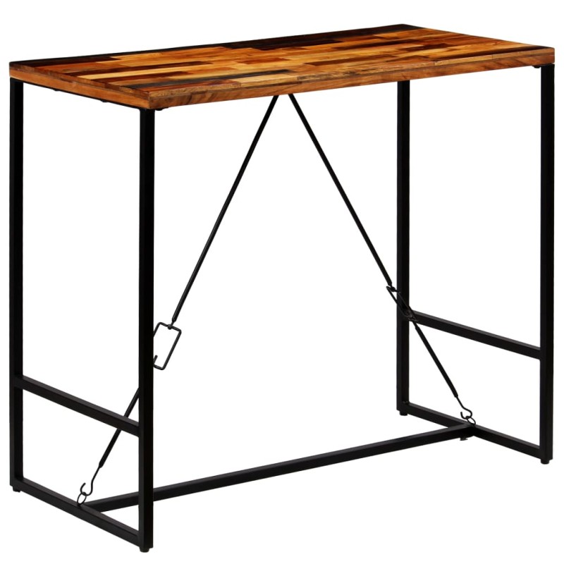 Tavolino da Bar in Legno Massello di Recupero 120x60x106cm Tavolino da Bar in Legno Massello di Recupero 120x60x106cm