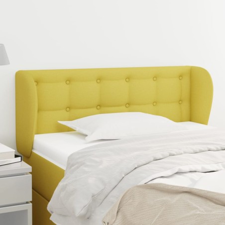 Testiera ad Orecchio Verde 103x23x78/88 cm in Similpelle