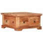 vidaXL Tavolino da Salotto 66x70x35 cm in Legno Massello di Acacia vidaXL Tavolino da Salotto 66x70x35 cm in Legno Massello di Acacia